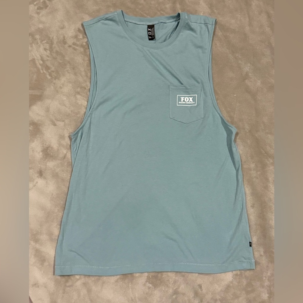 Fox Dark Aqua Sleeveless Tank Top